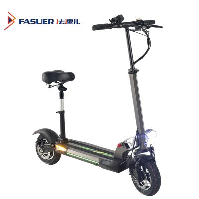 China Aluminum Alloy 10inch 500w 48v10a Brushless Motor Foldable Electric Scooter for sale