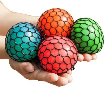 China Randomly Mesh Squishy Balls Stress Relief Squeeze Grape Eco-Friendly Balls Relieve Pressure Balls for sale