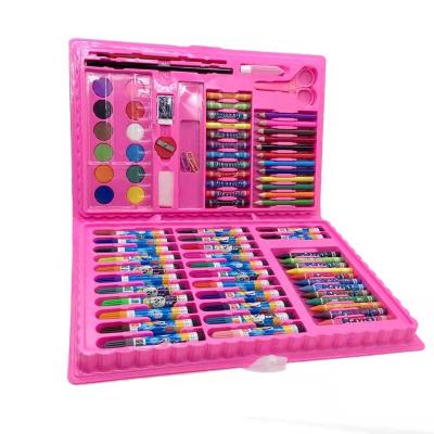 China 86Pcs Portable Kids Educational Toys Painting Drawing Watercolor Pen Set Creative Painting Supplies Art Tool Kit Graffiti Toy Sets for sale