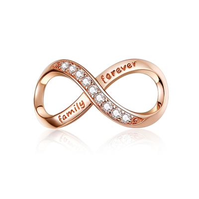 China CLASSIC Infinity Love Charms 925 Sterling Silver Rose Gold Plated Charm Bead For Bracelet Jewelry Making for sale