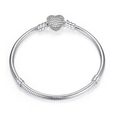 China CLASSIC Snake Chain Bracelet Fit European Charm 925 Sterling Silver Jewelry Bracelet for sale