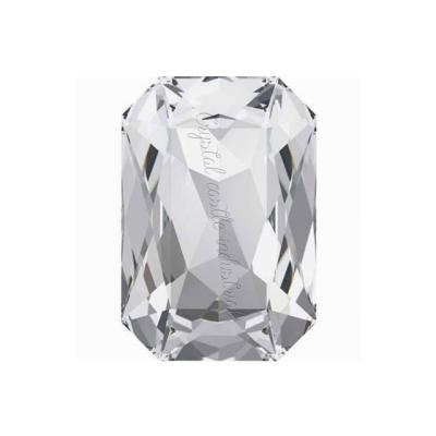 China Wholesale Yiwu Rhinestone Supplier Veil Gem Color Change Accessories 4627 Octagon Silver Aluminum Bridal Transparent Glass Stone Back for sale