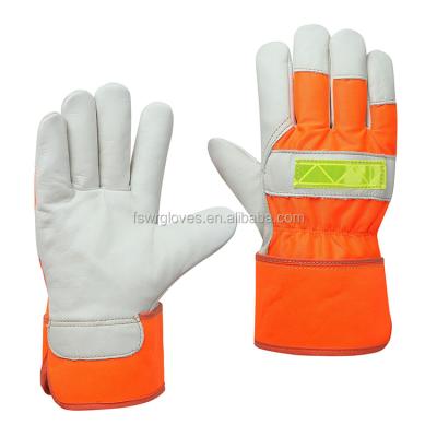 China Durable High Quality Leather Cut Warm Protection Resistant Winter Work Gloves for sale