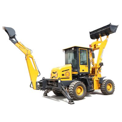 China Mini/small backhoe wheel construction material stores KDZG brand loader/excavator/tractor loader for sale