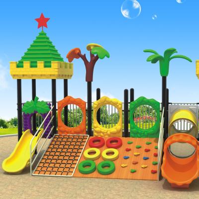 China 3-15 Years Old Kids Plastic Slide Outdoor Playground Amusement Park Playsets for sale