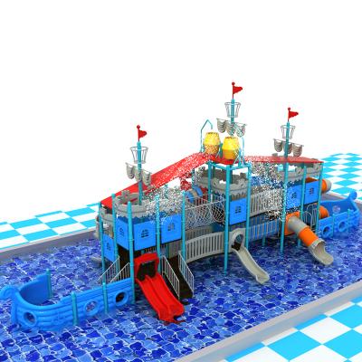 China 3-15 Years Old Children Playhouse Pirate Ship Design Water Park Equipment for sale