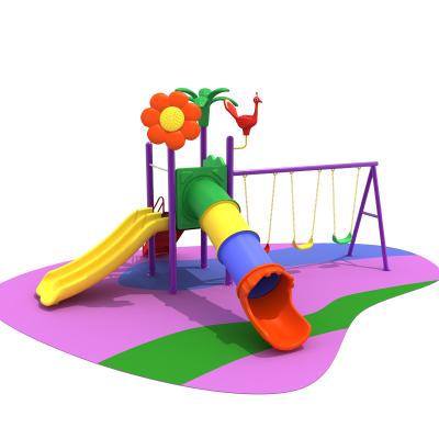 China 3-15 Years Kindergarten High Quality Happy Kids Outdoor Playground With Swing Sets for sale