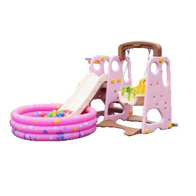 China Multi-Function Household Combination Contemporary Indoor Baby Slide Slide with Swing for Plastic Slide and Indoor Playground Swing for sale