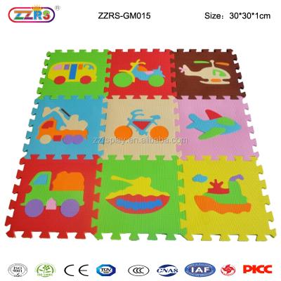 China Baby Soft Jigsaw Jigsaw Toy Ground Mat , Educational Cartoon Eva Floor Mats for sale