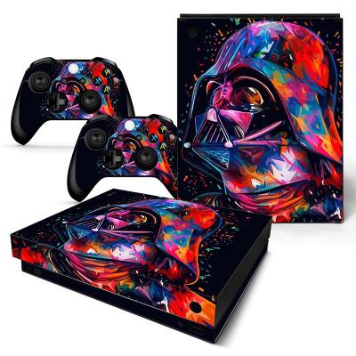 China PVC New Pattern Custom Vinyl Skin For Xbox One X Console Skin Sticker for sale