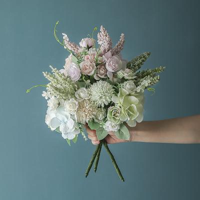 China Factory direct supply wholesale high simulation 39 cm artificial flower home bouquet artificial flower wedding party factory decors for sale