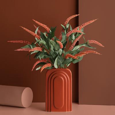 China Home Decoration Unique Shaped Vase Flower Vases Vase Home Decorations Minimalist Ceramic Modern Fashionable Porcelain Vases for sale