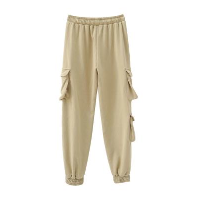 China 2021 Wholesale Customized High Quality Fashion Women's Multi-pocket Jogging Women's Breathable Sports Wear Jogging Pants for sale