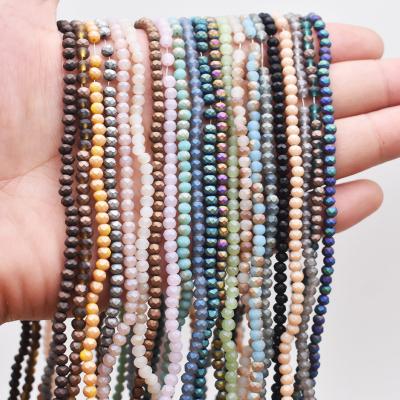 China Wholesale Pendant Boho 4mm Matte Plating Bracelets Necklace Color Faceted Crystal Glass Beads For Jewelry Making Matte Loose Spacer Glass Seed Beads Accessory for sale