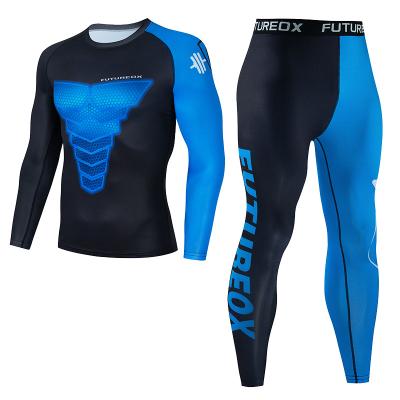 China Man Breathable Compression Sports Suits Muttahida Majlis-e-Amal Training Fitness Running Jogging Clothes Rashguard Quick Drying Male Sportswear Kit for sale