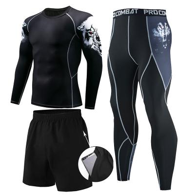 China Breathable Custom Design Men Long Sleeve Rush Guard Rash Guard for sale