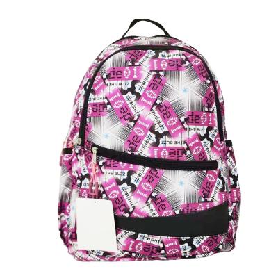 China Durable Fashion Creative Letter Printed Large Capacity School Backpack Travel College Day Back For Women Girls for sale