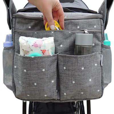 China Water Resistant Baby Stroller Messenger Diaper Bag Women Travel Stroller Outdoor Organizer Backpack with Cup Holder for sale