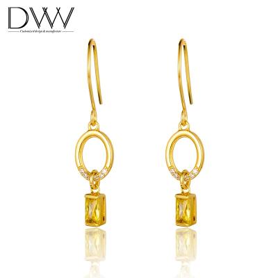 China High Quality Good Quality Zircon Stone Earring Jewelry Stud Earrings Silver Fashion Drop Earrings for sale