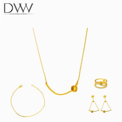 China 2021 New Environmental Friendly Sale Classic Zircon Stone Jewelry Set Ladies Smile Shape Silver Jewelry Set for sale