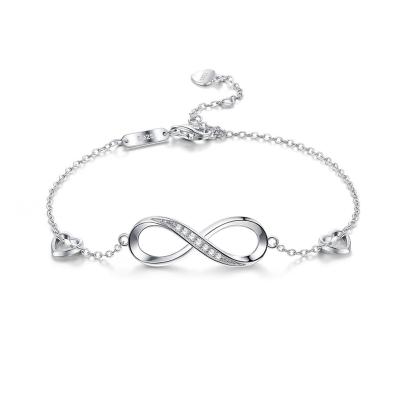 China High Quality Jewelry Chain Bracelet Charm Link Bracelet Minimalist Silver Eternal Bracelet for sale