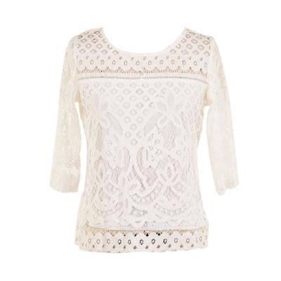 China Anti-wrinkle OEM ODM white long sleeve lady women lace up blouse tops for sale