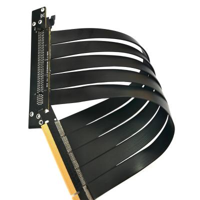 China Graphics Card Extension PCIE 3.0 Riser Card 90 Degree PCI-E Extension Cable 30CM For RTX Graphics Card for sale