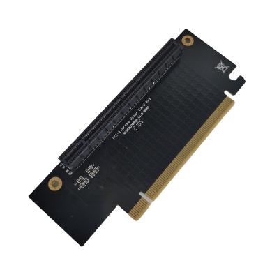 China Durable PCIE Riser Card 1X to 16X Male to Female U1 U2 PCI Express 3.0 Riser Card 90 Degree Slot Protect Tool Adapter Supplement for sale