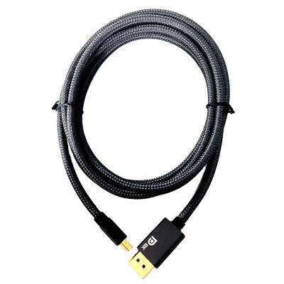 China Mini Displayport Cable 4k 8K COMPUTER Mini DP to DP Cable Male to Male Mini DisplayPort to DisplayPort Converter Adapter Cable for sale