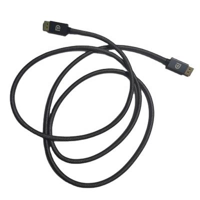 China COMPUTER DP Cable 8k Display Port To Show Gold Left Connector Video Transfer 8K@60Hz Laptop To Gaming Monitor Desktop Audio Cables for sale