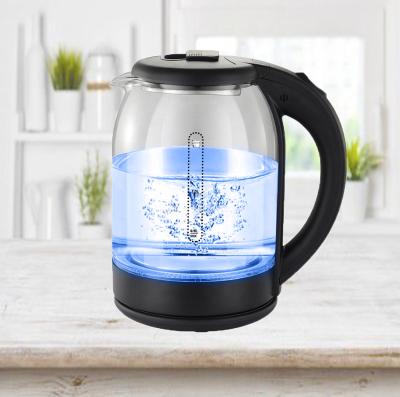 China Glass Water Heater Electric Kettle 1.8L Electric Tea Maker 360 Degree Rotation Low Kitchen Appliances With Certificates Approve OEM GMC-317 for sale