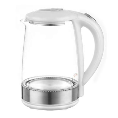 China 360 Rotation Appliance 1.8L Degree Electric Glass Water Kettle Electric Tea Maker Low Household Dry Protection for sale