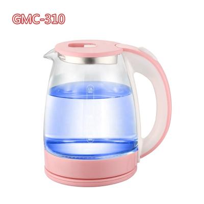 China 360 Degree Rotation Base Electronic Automatic Water Kettle 1.8L Borosilicate Glass Power Shutoff GMC-310 New OEM Approval for sale