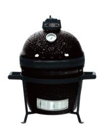 Cina Glossy Black 13 Inch Kamado Grill Polvere Rivestito di carbone Kamado Grill in vendita