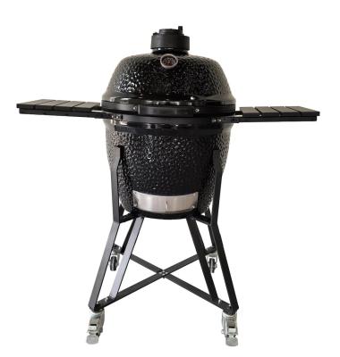 China Roestvrij Kamado 18 inch Grill glad oppervlak Keramische barbecue Grill Veiligheid Te koop