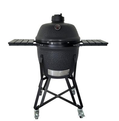 China 18 inch Matt Grey Kamado BBQ Grill Explosiebestendige Kamado Kookgrill Te koop