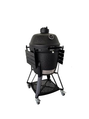 China 20 Inch Ceramic Barbecue Grill Metal Shleves Powder Coating Explosion Proof for sale