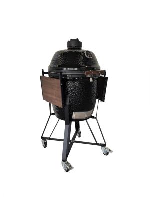 Cina Glossy Black 22 Inch Kamado Grill Risparmio di energia Kamado Grill stile in vendita