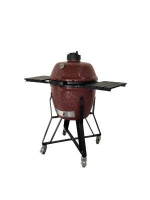 China Metal Side Shleves Egg Shaped Grill Charcoal Built In Temperature Gauge for sale