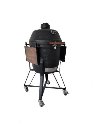 China Flexible 22 Kamado keramische grill Makkelijk schoonmaken en poedercoating Te koop