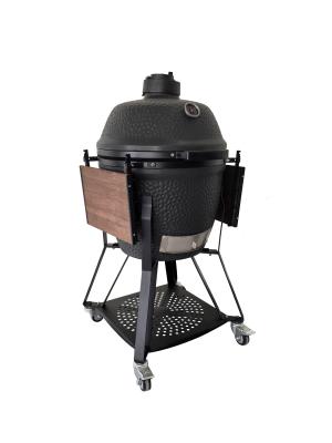 China Ceramic Construction Kamado Cooking Grill High Security 22 Inch Kamado Portable Grill for sale