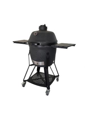 China 22 Inch Kamado Ceramic Charcoal Grill Easy Cooking Fuel Efficient External Use for sale