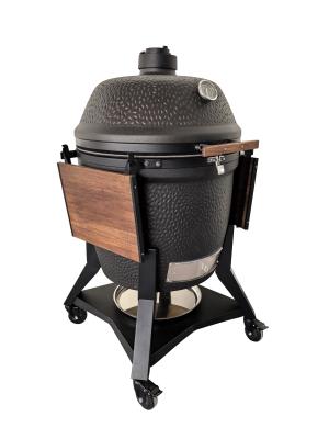 Cina 28 pollici Kamado BBQ Grill Grigio scuro Grill a forma di uovo resistente alle intemperie in vendita