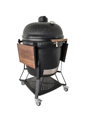 China 28 Zoll Kamado BBQ Raucher Matt Grau Glatte Oberfläche Korrosionsbeständigkeit zu verkaufen