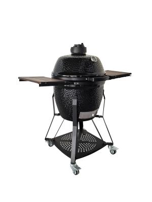 China High Precision 22'' Kamado Grill Tear Resistance Ceramic Charcoal Grills Rainproof for sale