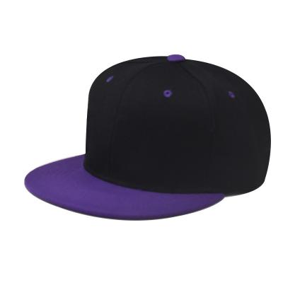 China COMMON Customized Colored Flat brim Baseball Hat Solid Hat for sale