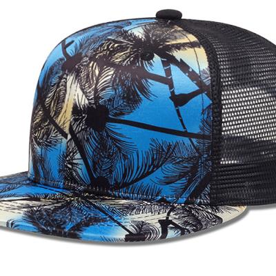 China COMMON New Hip Hop Baseball Hat Graffiti Personalized Trend Sunshade Casual Net Hat Summer Flat brim Hat for sale