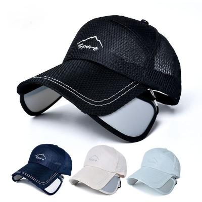 China COMMON New Men's Adjustable Pullout Board Baseball Hat Outdoor Breathable Sunscreen Duck Tongue Hat Summer Sunshade Hat for sale