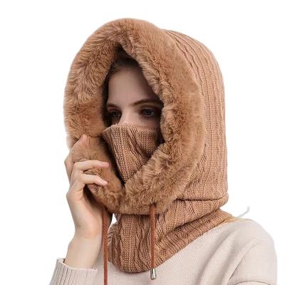 China COMMON 2023 Hot sales style Winter hood Outdoor keep Warm hat ski hat warm bib mask one-piece cold-proof pullover hat for sale