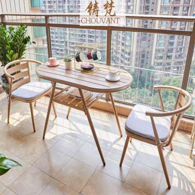 China Modern 2+1 Furniture Outdoor Table Sets Patio Garden Furniture Aluminum Table And Chairs Garden Sets for sale